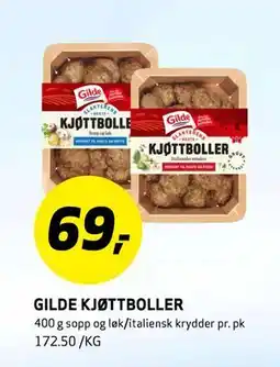 Bunnpris GILDE KJØTTBOLLER tilbud