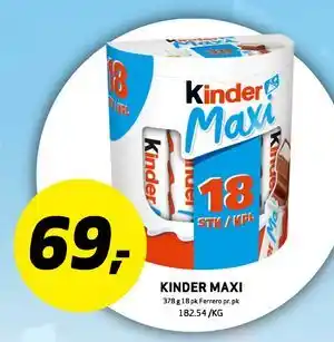 Bunnpris KINDER MAXI tilbud