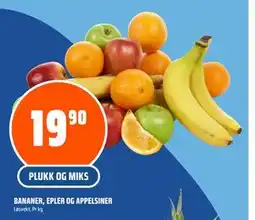 Coop Obs BANANER, EPLER OG APPELSINER tilbud