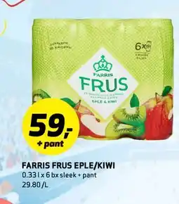 Bunnpris FARRIS FRUS EPLE/KIWI tilbud