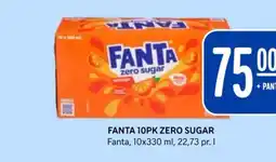 Rema 1000 FANTA 10PK ZERO SUGAR Fanta tilbud