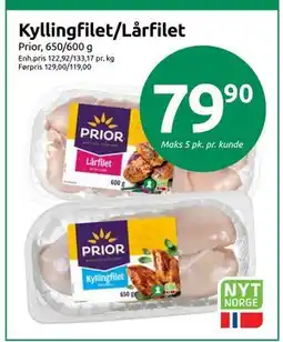 Joker Kyllingfilet/Lårfilet tilbud