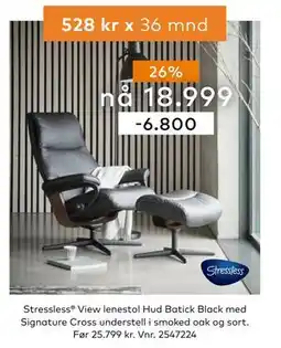 Skeidar Stressless View lenestol tilbud