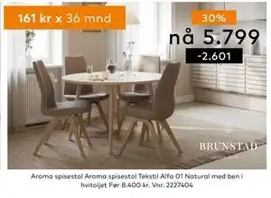 Skeidar Aroma spisestol tilbud