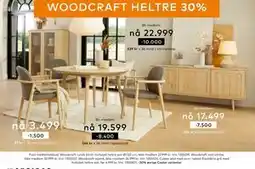 Skeidar Woodcraft rundt bord tilbud