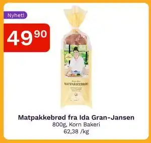 Oda Matpakkebrød fra Ida Gran-Jansen tilbud