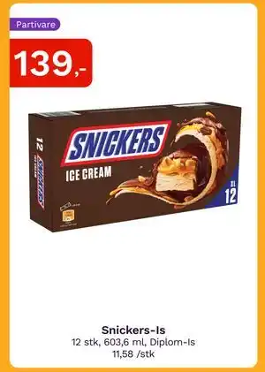 Oda Snickers-Is tilbud