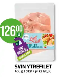 Kiwi SVIN YTREFILET tilbud