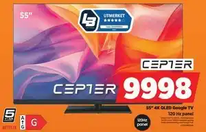 POWER 55 4K QLED Google TV tilbud