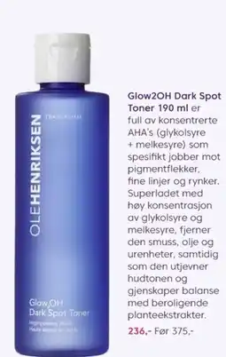 VITA Glow2OH Dark Spot Toner tilbud