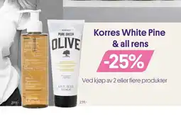 VITA Korres White Pine & all rens tilbud