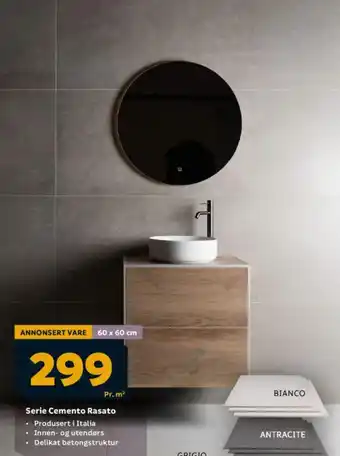 Megaflis Serie Cemento Rasato tilbud