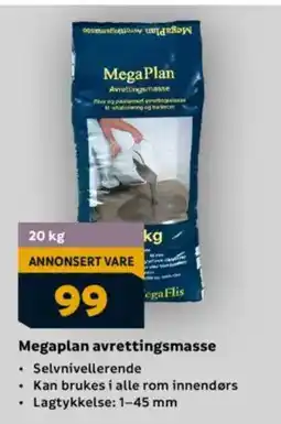 Megaflis Megaplan avrettingsmasse tilbud