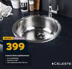 Megaflis Celeste Roma kjøkkenkum tilbud