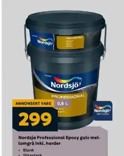 Megaflis Nordsjø Professional Epoxy gulv mel- tilbud