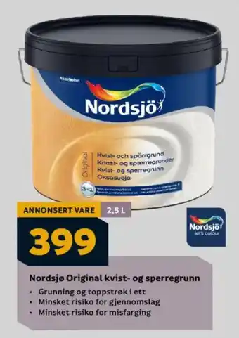 Megaflis Nordsjø Original kvist- og sperregrunn tilbud