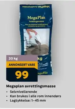 Megaflis Megaplan avrettingsmasse tilbud