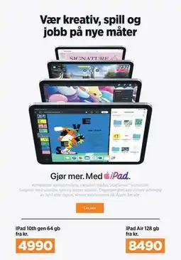 POWER iPad 10th gen 64 gb tilbud