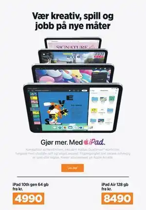 POWER iPad 10th gen 64 gb tilbud