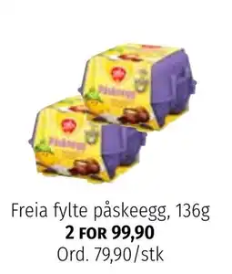 Nille Freia fylte påskeegg tilbud