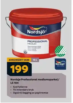 Megaflis Nordsjø Professional mediumsparkel/ LS 104 tilbud