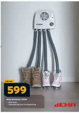 Megaflis Beha skotørker 300W tilbud