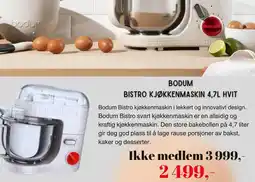 Kitch'n BODUM BISTRO KJØKKENMASKIN 4,7L HVIT tilbud