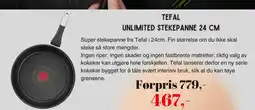 Kitch'n Tefal unlimited stekepanne tilbud