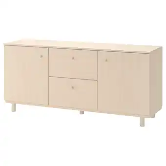 IKEA ErsnÄs Skjenk, bjørkemønstret, 180x79 cm tilbud