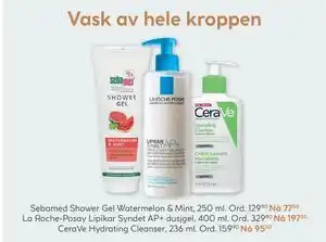 Vitusapotek La Roche-Posay Lipikar Syndet AP+ dusjgel tilbud