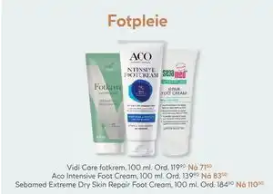 Vitusapotek Aco Intensive Foot Cream tilbud