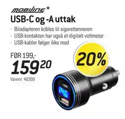 Thansen USB-C og -A uttak tilbud