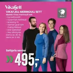 Sport Outlet Vikafjell VIKAFJELL MERINOULL SETT tilbud