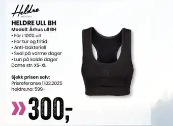 Sport Outlet HELDRE ULL BH Modell: Århus ull BH tilbud