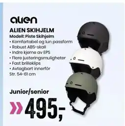 Sport Outlet ALIEN SKIHJELM tilbud