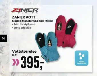 Sport Outlet ZANIER VOTT Modell: Monster STX Kids Mitten tilbud