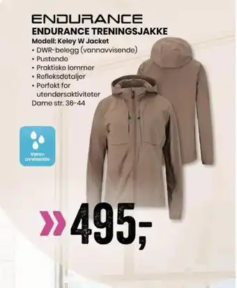 Sport Outlet ENDURANCE ENDURANCE TRENINGSJAKKE Modell: Keley W Jacket tilbud