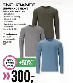 Sport Outlet ENDURANCE TRØYE tilbud