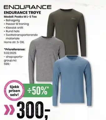 Sport Outlet ENDURANCE TRØYE tilbud