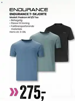 Sport Outlet ENDURANCE T-SKJORTE Modell: Peakom M S/S Tee tilbud