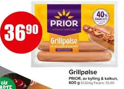 Spar PRIOR Grillpølse tilbud