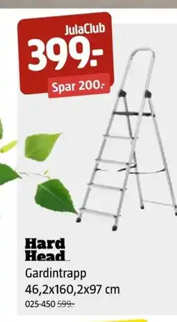 Jula Hard Head Gardintrapp tilbud