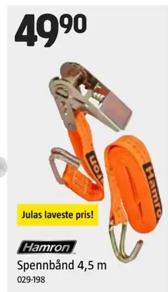 Jula Hamron Spennbånd 4,5 m tilbud