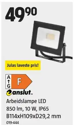 Jula Arbeidslampe LED 850 lm, 10 W, IP65 B114xH109xD29,2 mm tilbud