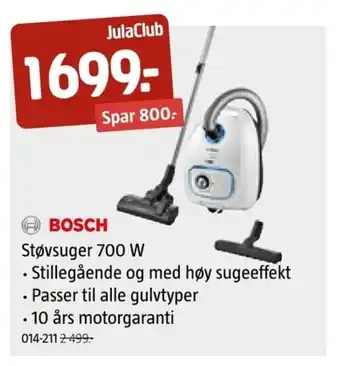 Jula Støvsuger 700 W tilbud