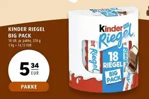 Scandinavian Park KINDER RIEGEL BIG PACK tilbud