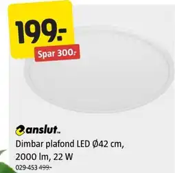 Jula Dimbar plafond LED tilbud