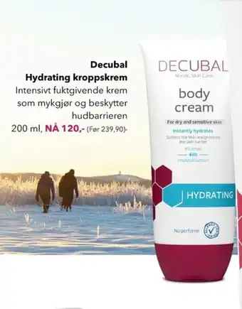 Apotek 1 DECUBAL Hydrating kroppskrem tilbud