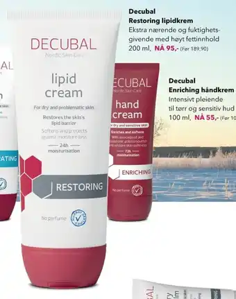 Apotek 1 DECUBAL Restoring lipidkrem tilbud