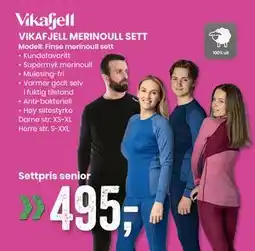 Sport Outlet VIKAFJELL MERINOULL SETT tilbud